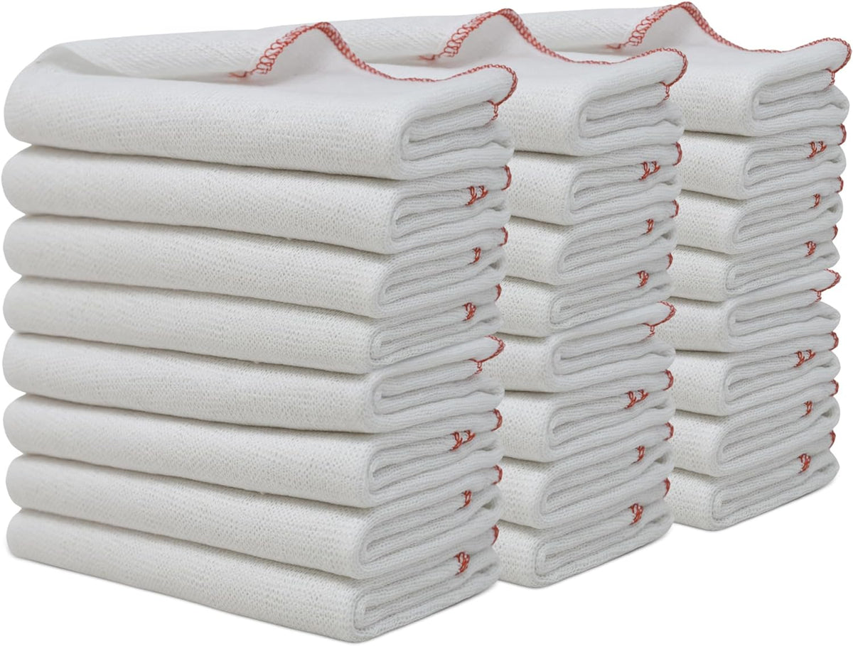 HOUSEGADS Dish Cloths - 100% soft Cotton Extra Large 40x50cm Double La ...